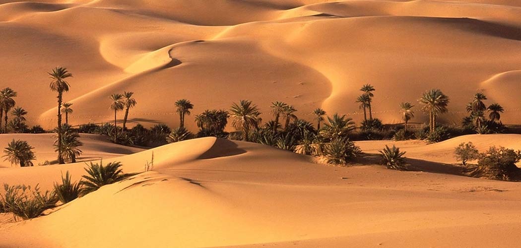 معالم طبيعية واحات أوباري في الصحراء الليبية عالم عربي