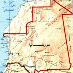 خارطة موريتانيا وموقع محمية آرعين