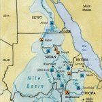 سدود مصر والسودان  (باللون الأزرق)
